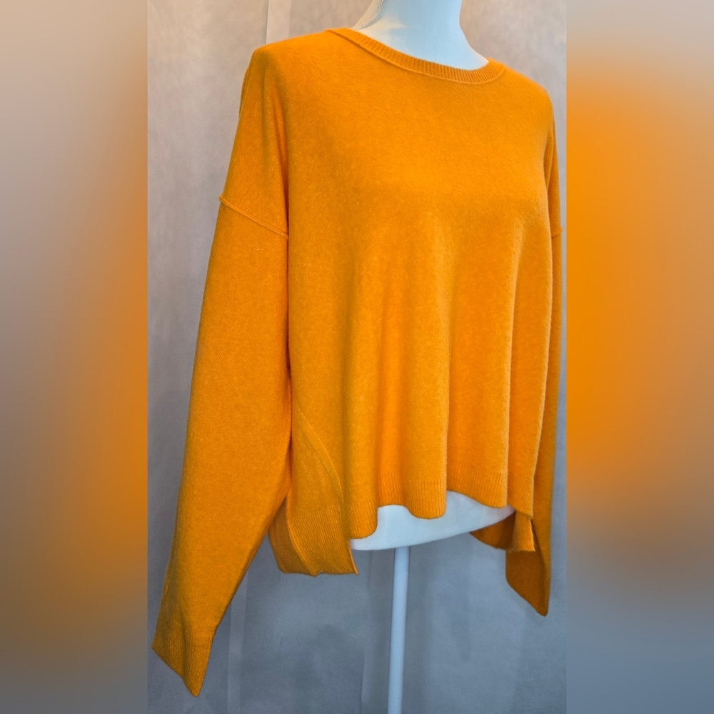 Free People Bright Orange Sweater